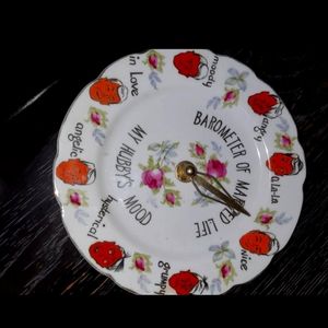 Vintage collector plate - Barometer of married life